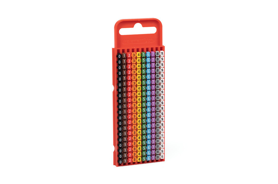 HellermannTyton WIC-Series Markeringsclip 2-2,8MM geel opdruk L1, L2, L3, N, aardsymbool karton 1