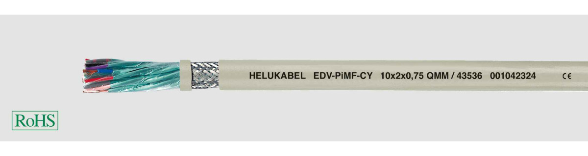 Helukabel Data and Computer Cables Edv-Pimf-CY 3x2x0,5 MM² (Ø 10,2MM)