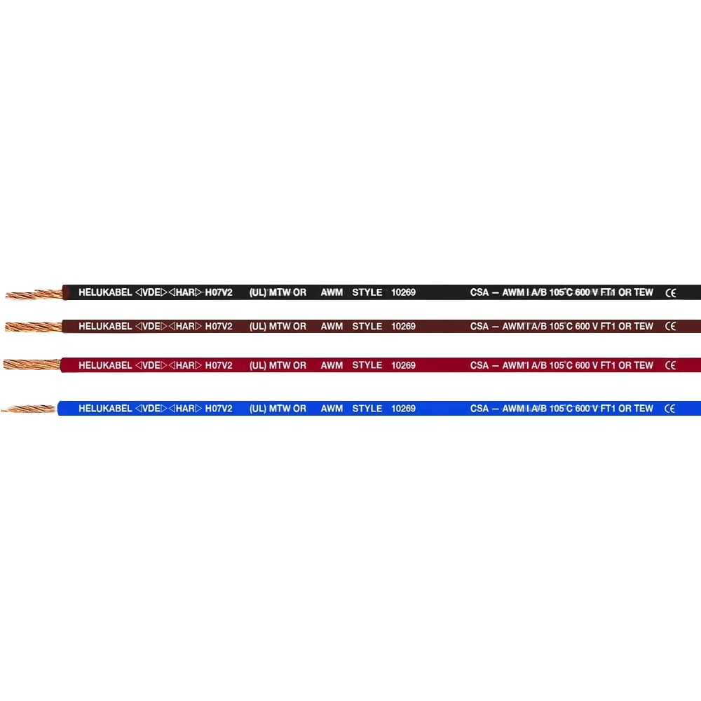 Helukabel Fivenorm montagedraad 1x6mm&sup2; eca PVC 90&deg;c 152M