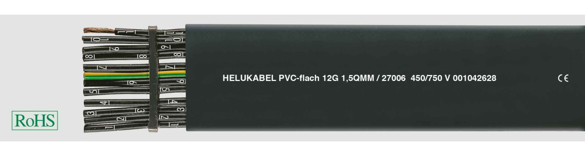 Helukabel Flat and Ribbon Cables PVC-Flat 12G1,5 MM²