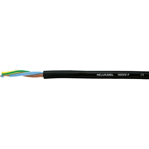 Helukabel H05VV-F zwart 4G1,5MM²