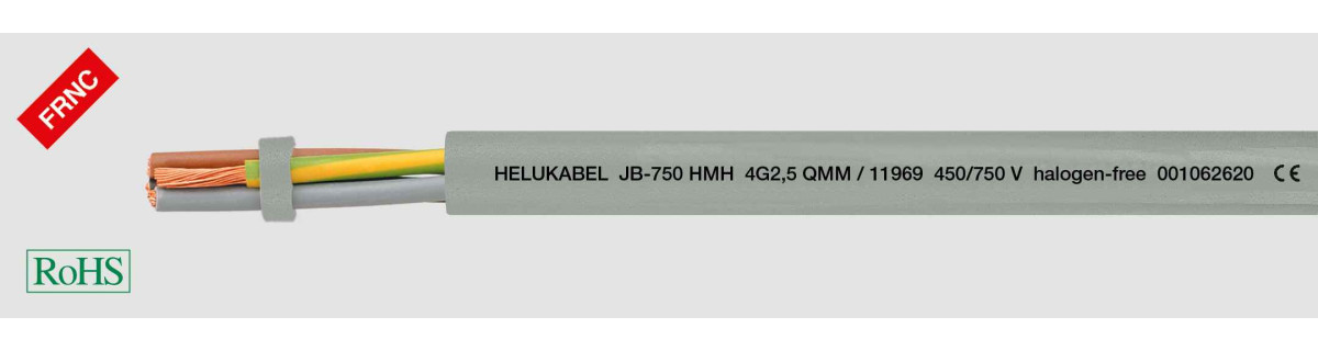 Helukabel Halogen-free Control Cables JB-750 HMH 3G1,5MM² (Ø 7,8MM)