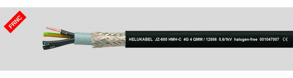 Helukabel Halogen-free Control Cables JZ-600 HMH-C 3G4 MM² (Ø 14,4MM)