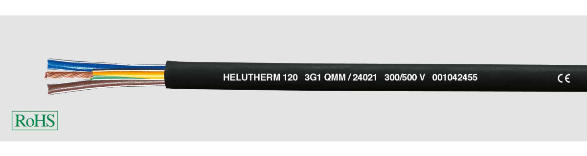 Helukabel Helutherm stuurstroomkabel 3g1mm&sup2; koper 100M ring 24021R0100
