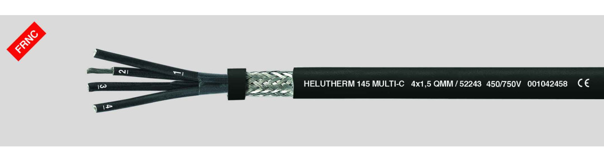 Helukabel Heat-resistant Cables Helutherm 145 multi-C 3x1,5 MM² (Ø 8,7MM)