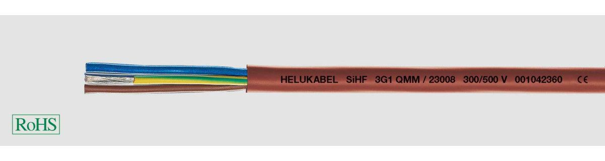 Helukabel Heat-resistant Cables Sihf 4G25 MM² (Ø 26,4MM)