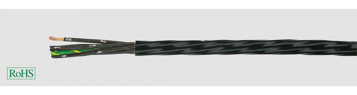 Helukabel Heluflon-fep-6Y 3G1 MM² grijs 24563R0100