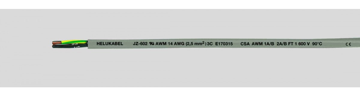 Helukabel JZ-602 ul/csa stuurstroomleiding 3xawg14 / 3G2,5 MM² 83061R0100