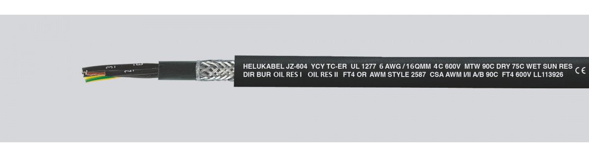 Helukabel JZ-604-FCY TC tray cable stuurstroomleiding 4G1,5 MM² grijs 69764M0001