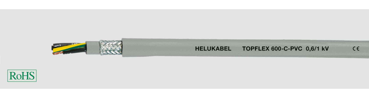 Helukabel Motor, Servo & Feedback Cables Topflex 600-C-PVC 4G25 MM² (Ø 31,9MM)