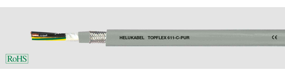 Helukabel Motor, Servo & Feedback Cables Topflex 611-C-pur 4G70 MM² (Ø 47,9MM)