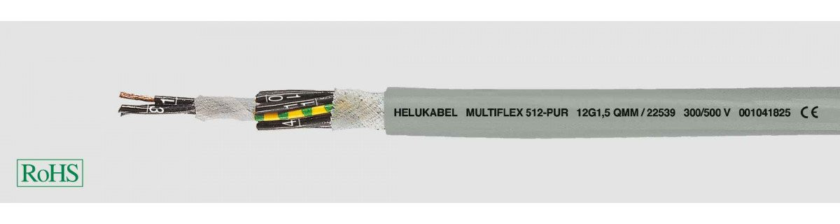 Helukabel PUR Cables for Drag Chains Multiflex-512-pur 7G4 MM² (Ø 17,8MM)