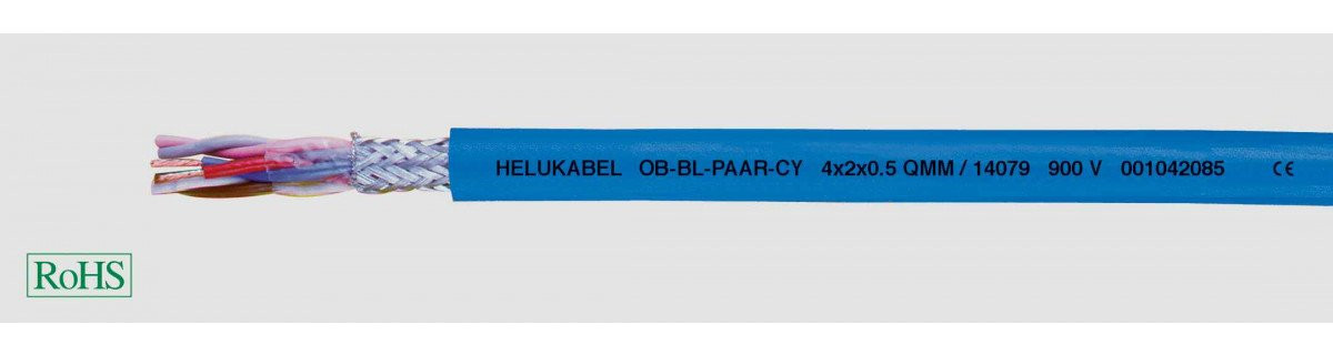 Helukabel PVC Control Cables for Intrinsicall Ob-BL-paar-CY 8x2x0,5 MM² (Ø 12,3MM)