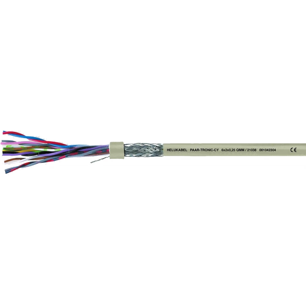 Helukabel Paar-tronic-CY grijs 1 X 2 X 0,75 MM²