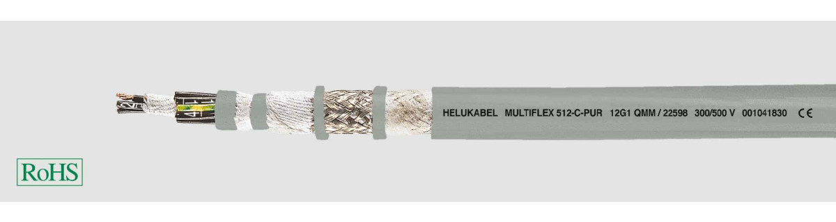 Helukabel PUR Cables for Drag Chains Multiflex 512-C-pur 3G2,5 MM² (Ø 12,7MM)
