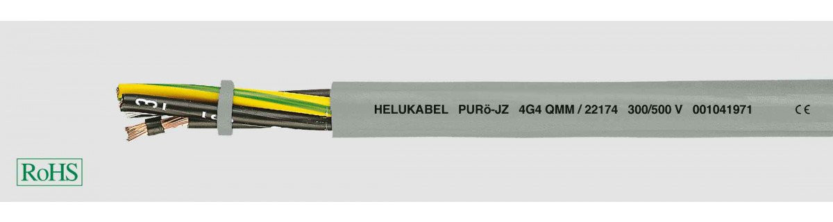 Helukabel PUR Control Cables Purö-JZ 4G2,5 MM² (Ø 9,2MM)