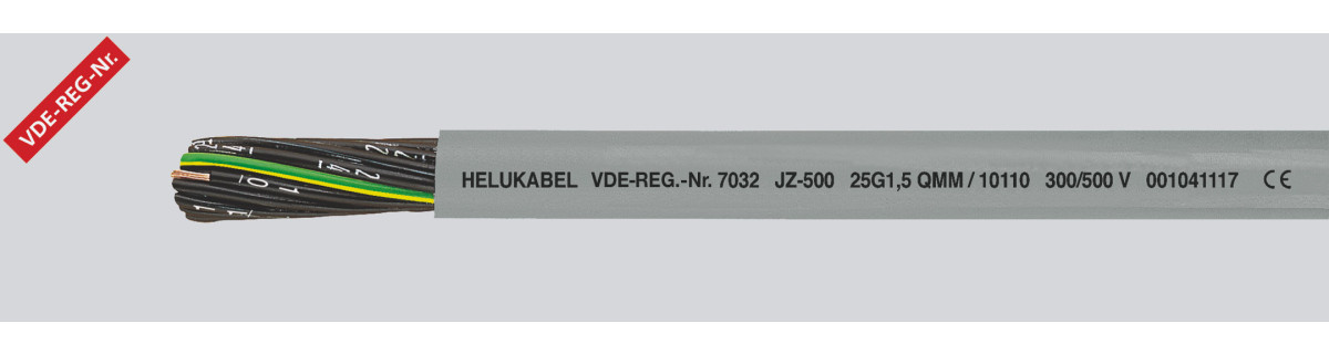 Helukabel PVC Control Cables JZ-500 100G0,5 MM² (Ø 23,8MM)