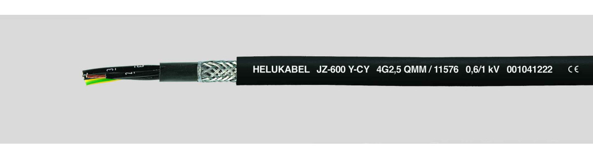 Helukabel PVC Control Cables JZ-600-Y-CY 4G6 MM² (Ø 17,8MM)