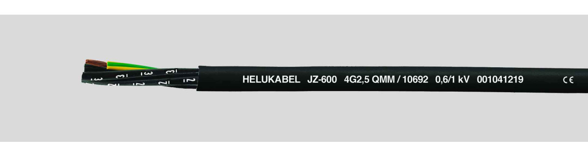 Helukabel PVC Control Cables Oz-600 3x0,5 MM² (Ø 6,5MM)