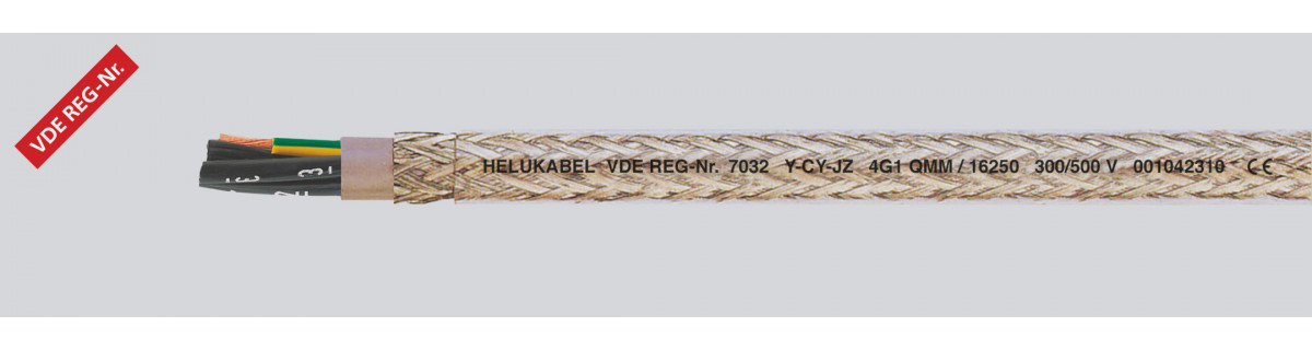 Helukabel PVC Control Cables Y-CY-JZ 5G4 MM² (Ø 15MM)