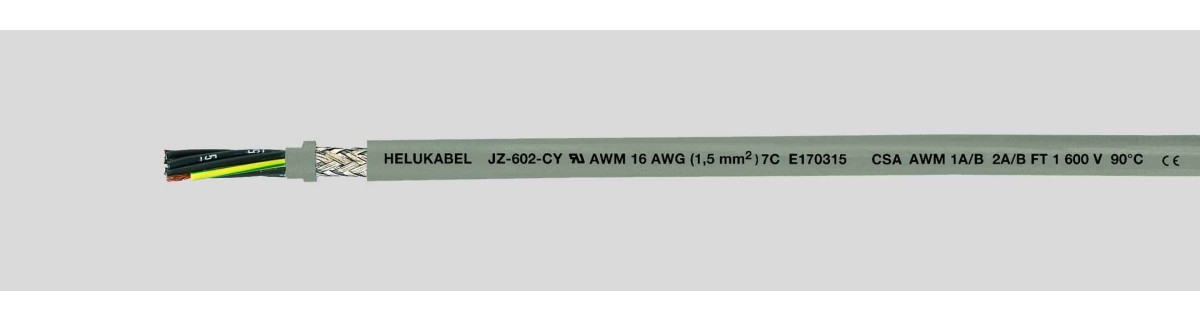 Helukabel PVC control lines UL/CSA JZ-602-CY 34xawg16 / 34G1,5 MM² (Ø 23MM)