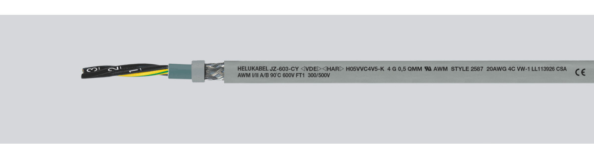 Helukabel PVC control lines UL/CSA JZ-603-CY 34G0,75MM² / awg19 (Ø 22,5MM)