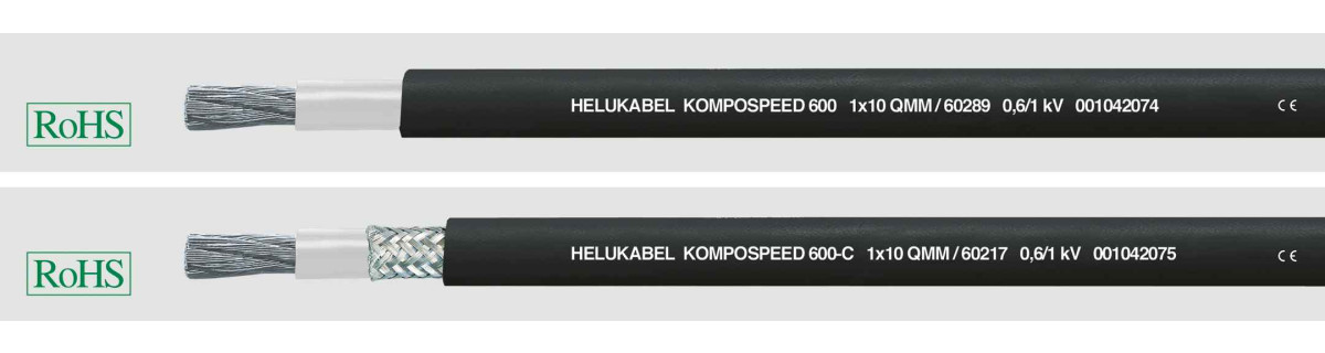 Helukabel Single Conductors for Drag Chain Kompospeed 600-C 1x25 MM² (Ø 12,2MM)