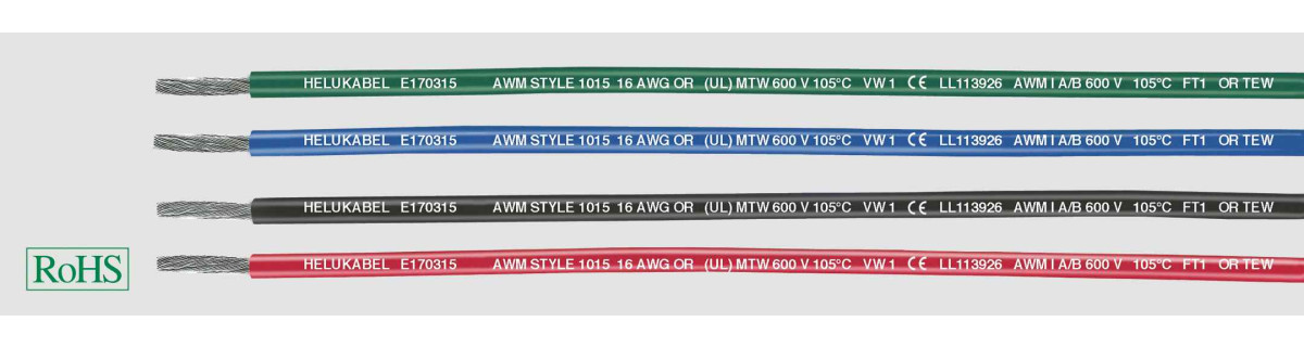 Helukabel Single Conductors UL/CSA Ul-Style 1015 1xawg3 green / yellow (Ø 10,7MM)
