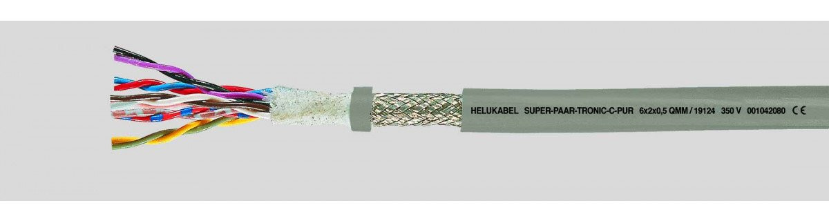 Helukabel Data Drag Chain cables Super-Paar-tronic-C-pur 2x2x0,25 MM² (Ø 6,8MM)