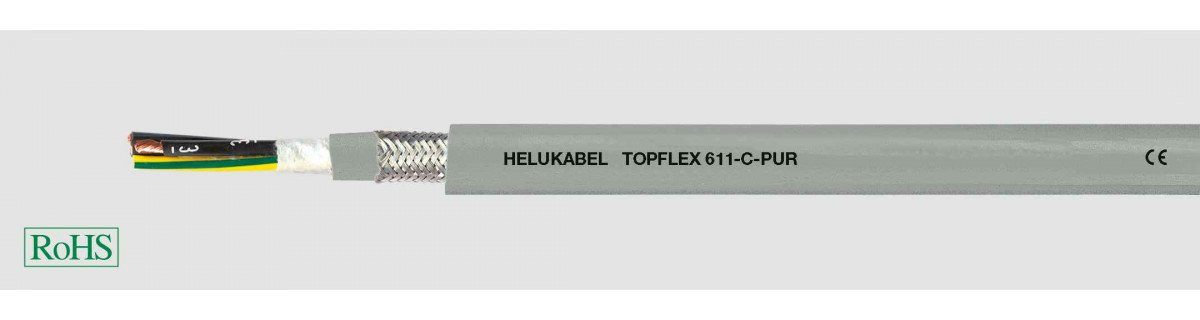 Helukabel Motor, Servo & Feedback Cables Topflex 611-C-pur 4G4 MM² (Ø 15,1MM)