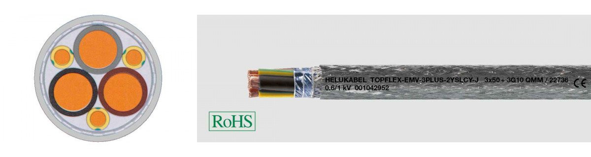 Helukabel Topflex-emv-3plus 2YSLCY-J 3G70+3G10 MM²