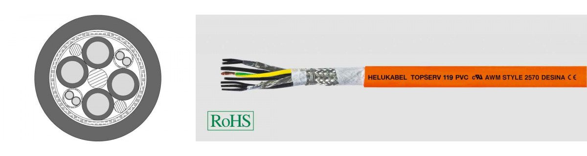 Helukabel Topserv 119 PVC (4g10+(2x1)+(2x1,5)) MM²