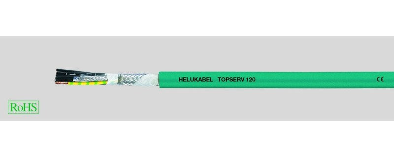 Helukabel Motor, Servo & Feedback Cables Topserv 120 (4x4,0+2x(2x1)) (Ø 16MM)