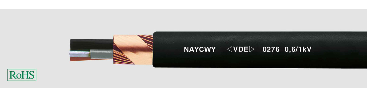 Helukabel Underground & Power distribution ca Naycwy 0,6/1 KV 4x240 SM/120 (Ø 66MM)