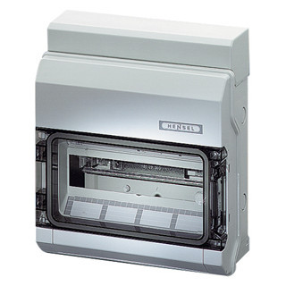 Hensel Enyboard Automatenbehuizing KV ip65, 12 module, tule invoer, +pe/nul klem