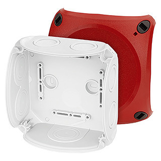 Hensel Enycase Kabeldoos Ip66. BM3. zonder klem. M25/32 membranen. deksel rood