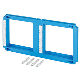 Hensel Enymod Mi Afdekking voor dii/diii zekeringhouders. BM4. 600x300mm. blauw