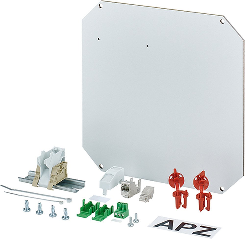 Hensel Enymod Mi Montageset voor apz aansluitpunt. montage plaat 259x259mm