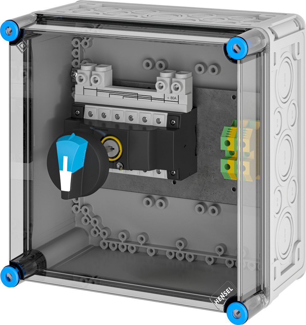 Hensel Enymod Mi Netomschakelaarkast 63a. 4 polig. BM2. 300x300mm. +pe klem