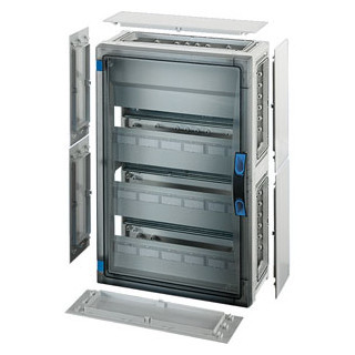 Hensel Enystar Automatenbehuizing 51 mod 3x17. 366x546mm. wand dicht. transp deur +pe