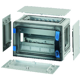 Hensel Automaten behuizing 12 module BM1 wand dicht transparante deur