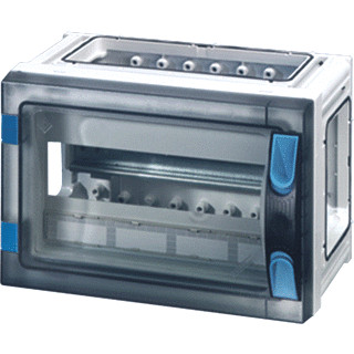 Hensel Automaten behuizing 9 module BM1 wand open transparante deur pe+n