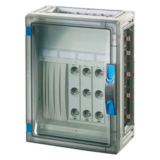 Hensel Zekeringskast 4x63a D02 3P BM2 wand open rail 250a 5 polig