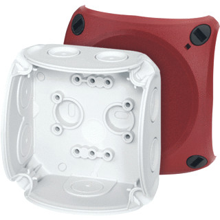 Hensel Kabeldoos ip66 BM1 zonder klem M20 membranen deksel rood