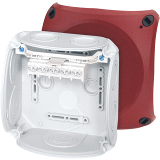 Hensel Kabeldoos ip66 BM3 1,5-4 MM² 5 polig M25/32 membranen deksel rood