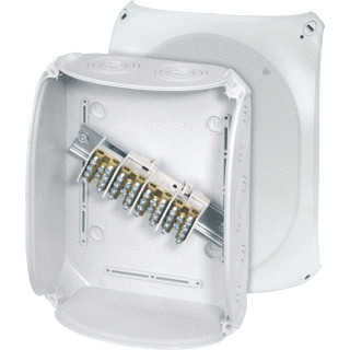 Hensel Kabeldoos ip66 BM6 6-25 MM² 4 polig aftak invoer M25/40/50 grijs