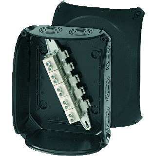 Hensel Kabeldoos ip66/67/69 BM6 6-35 MM² 5 polig invoer M25/40/50 zwart