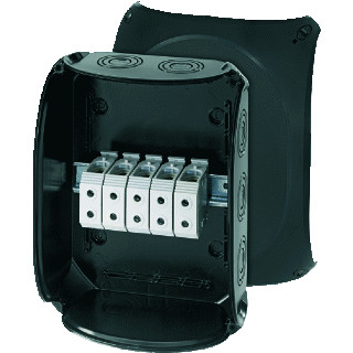 Hensel Kabeldoos ip66/67/69 BM7 16-50 MM² 5 polig invoer M25/40/50 zwart