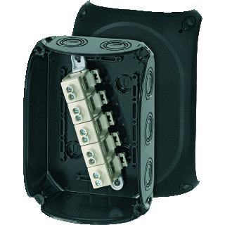 Hensel Kabeldoos ip66/67/69 BM4 2,5-16 MM² 5 polig invoer M20/25/32 zwart