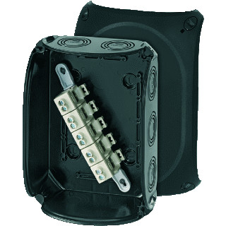Hensel Kabeldoos ip66/67/69 BM5 2,5-16 MM² 5 polig invoer M25/32/40 zwart